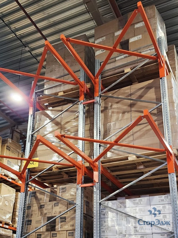 Торцевая консоль для паллетного стеллажа